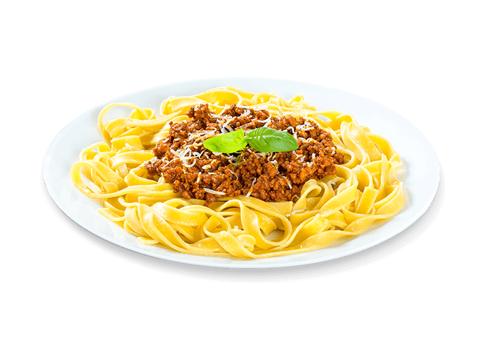 TAGLIATELLES BOLOGNAISE